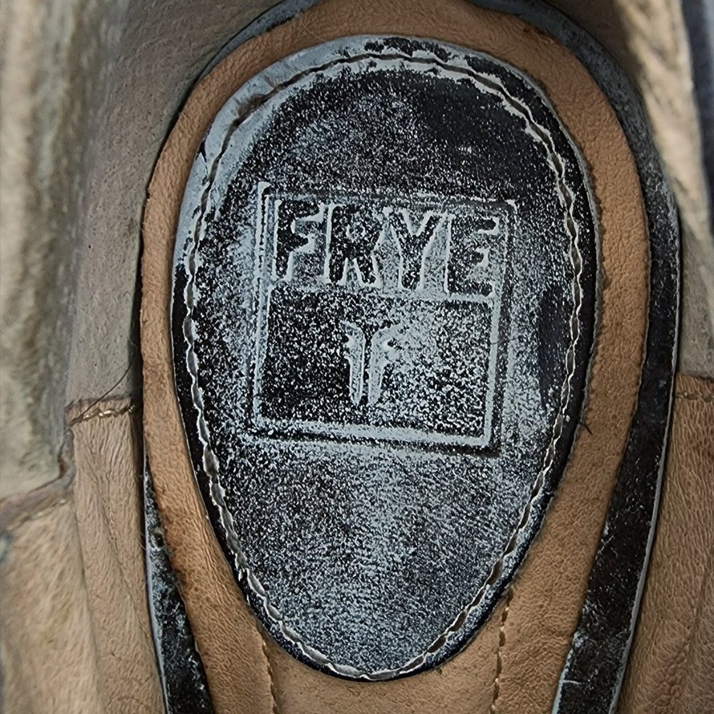 Frye Ankle Boots with Green Laces - Picture 6 of 7